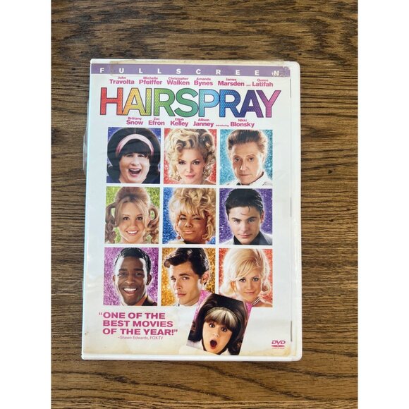 Hairspray Fullscreen DVD 2007 Musical Comedy Movie John Travolta Pre-Owned - Picture 1 of 4